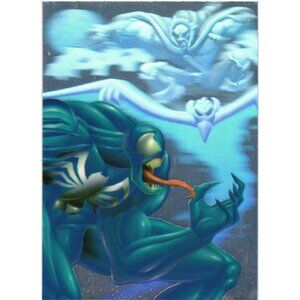 95 Flair Marvel Venom vs Demogoblin Holoblast Card #6 of 12 Limited Edition